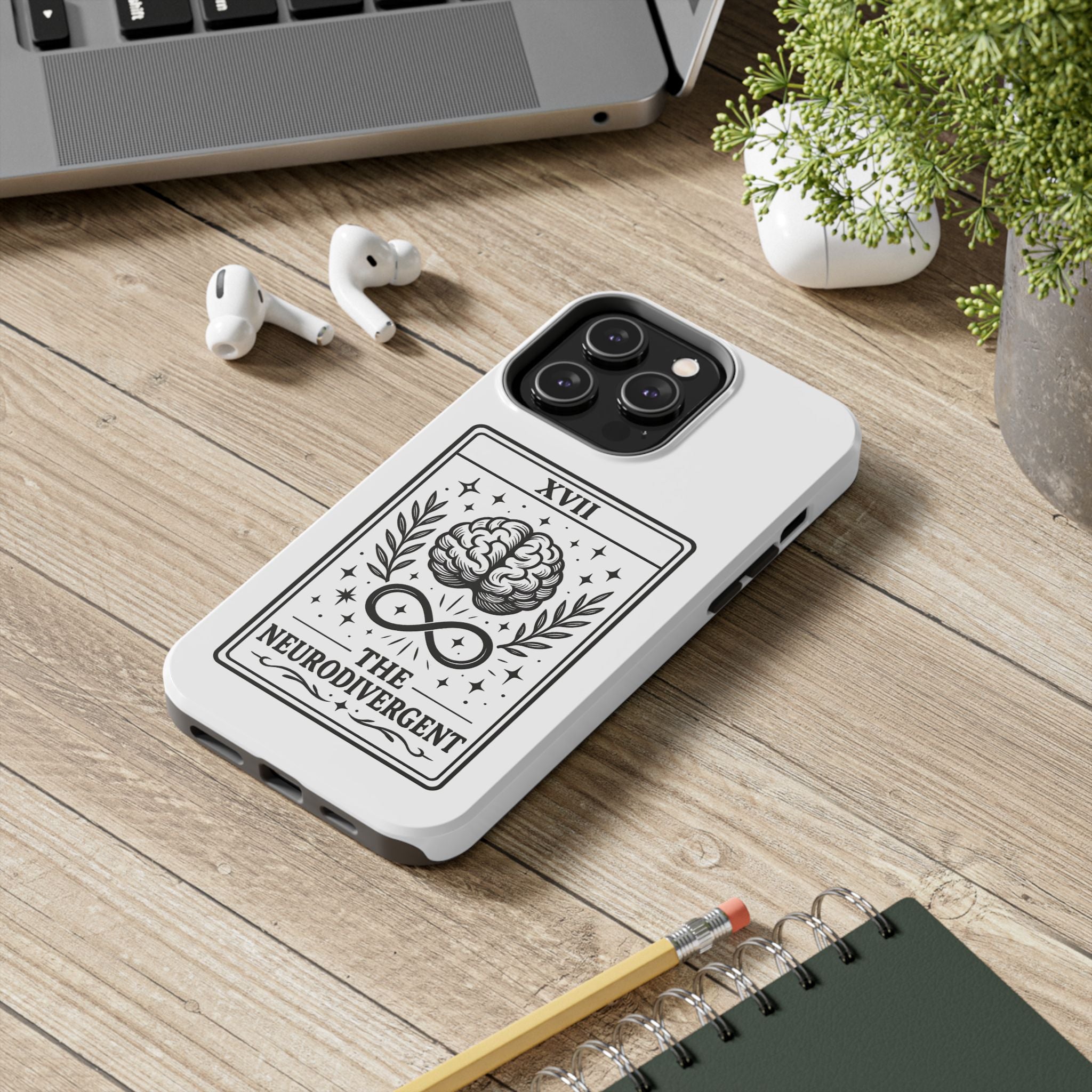 The Neurodivergent Tarot Brain phone case | iPhone Samsung tough case