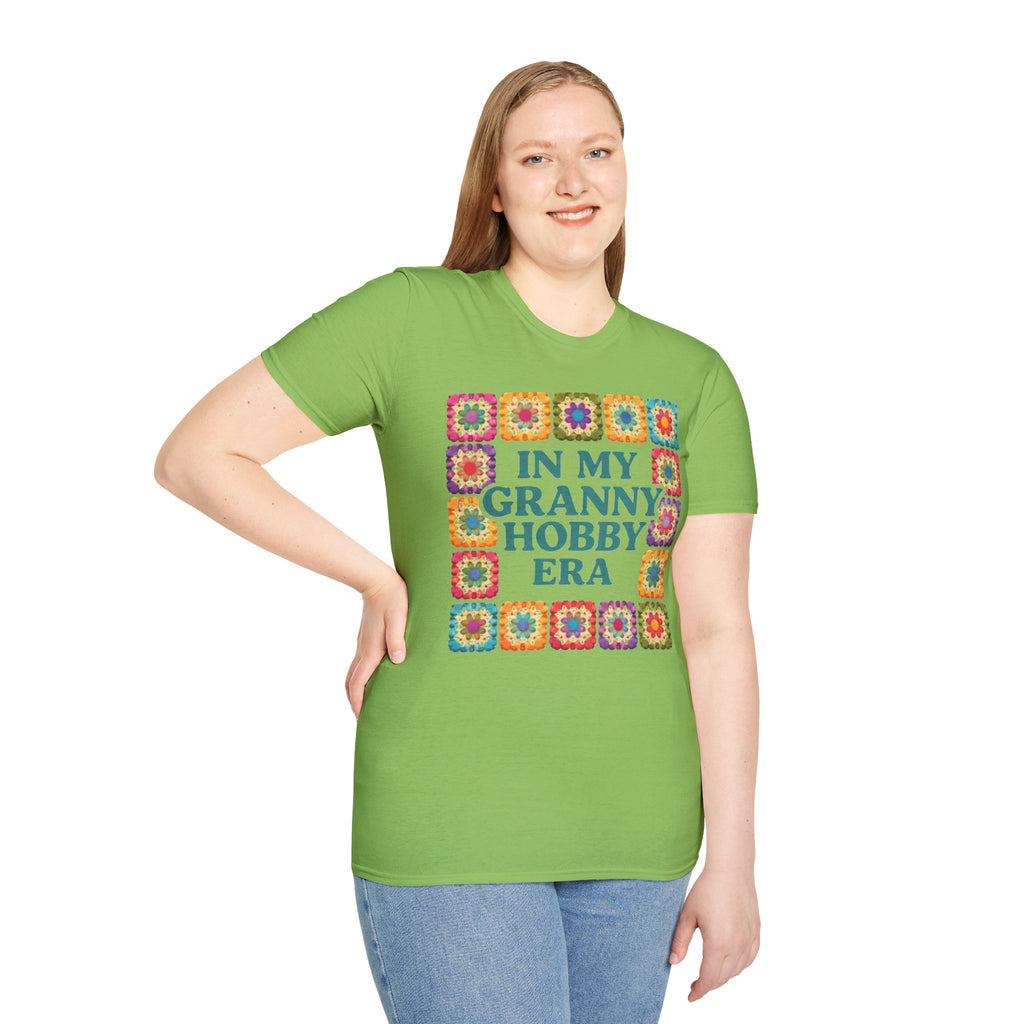 In My Granny Hobby Era Shirt, Crochet Shirt Funny, Yarn Lover Gift, Knitting Crochet Tee, Craft Humor Shirt, Crochet Aesthetic