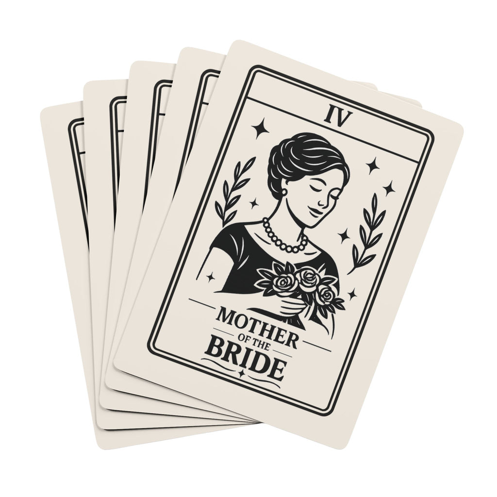 Mother of the Bride Poker Playing Cards | Bridal Theme Deck, Ace of Spades