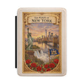 New York State Vintage Postcard Kindle Case | Statue of Liberty Skyline Design