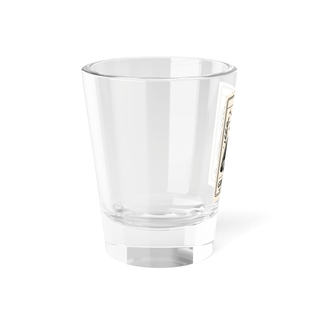 The Groomsman Shot Glass | Tarot Card Illustration, 1.5oz
