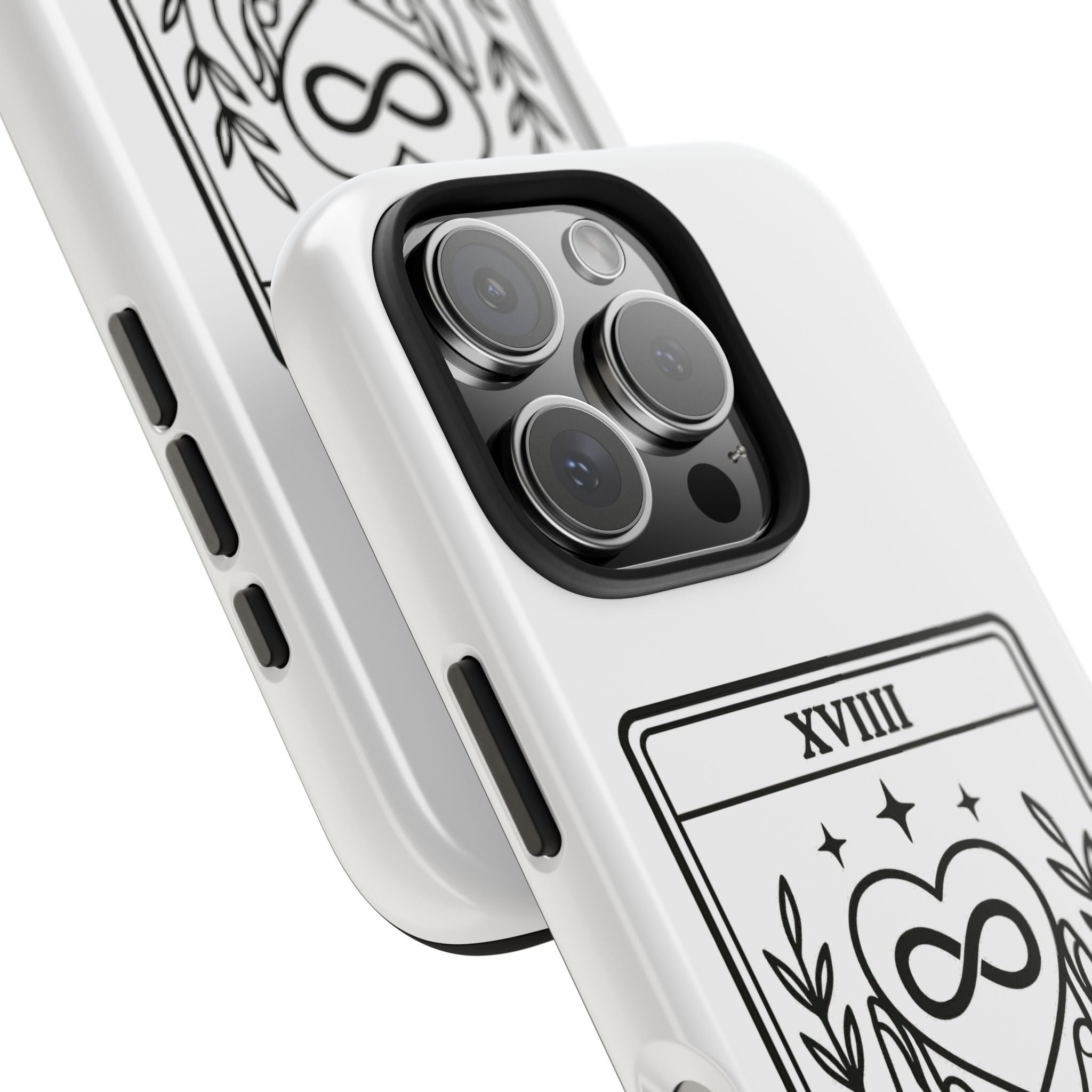 The Advocate tarot card Phone Case | infinity heart hands design