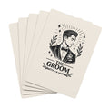 Groom Illustration Poker Playing Cards | Custom Wedding Deck