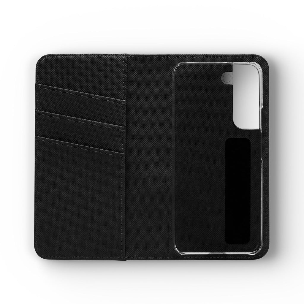 Blueberry Watercolor Pattern Flip Case | Phone Wallet, Card Slots