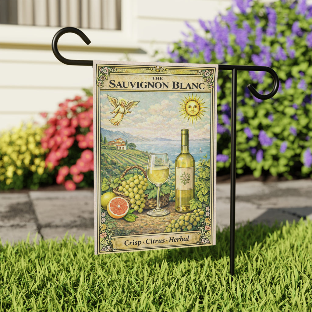 Sauvignon Blanc Wine Garden Banner | Citrus Vineyard House Flag
