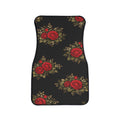 Vintage Red Rose Pattern Car Floor Mat | Floral Car Mat