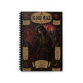 Blood Mage Illustration Spiral Notebook | Gothic Fantasy Ruled Journal