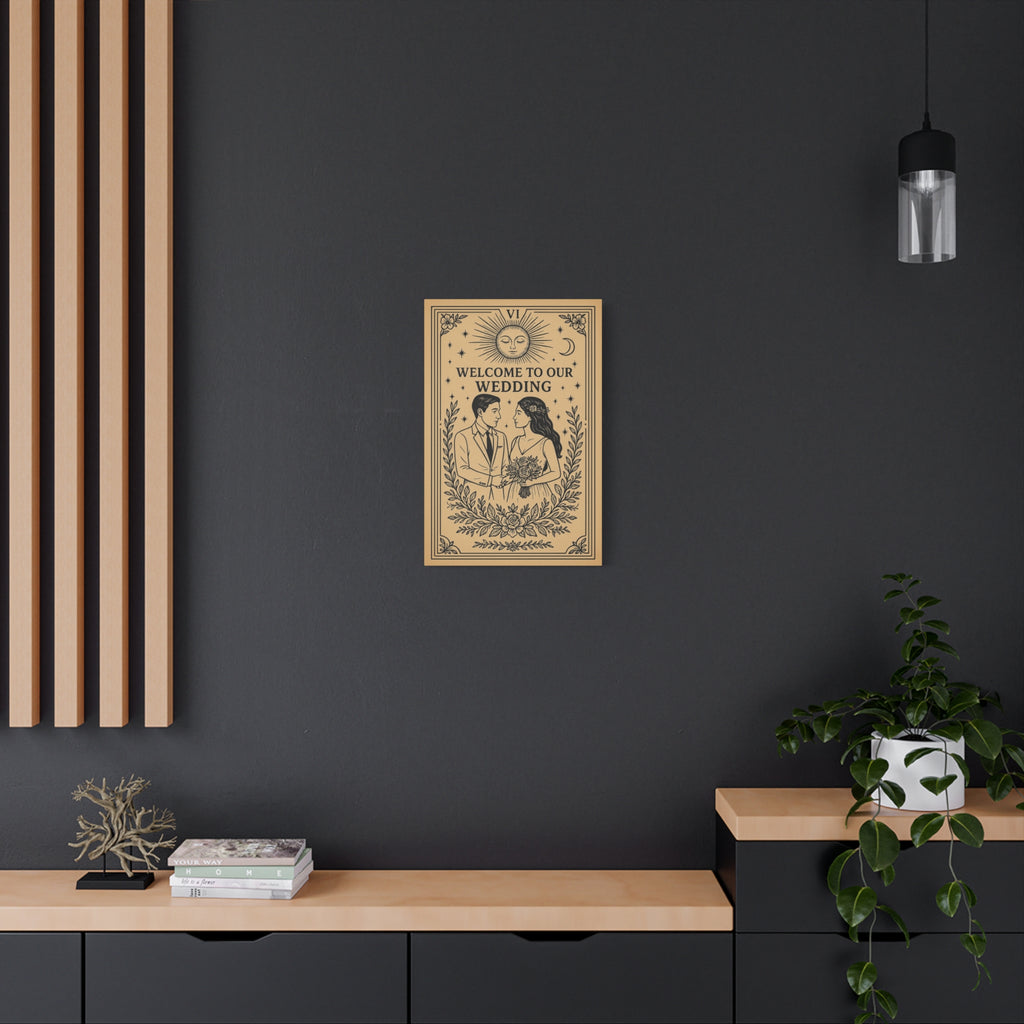Welcome to Our Wedding Canvas Sign