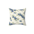 Blueberry Watercolor Pattern Pillow | Square Decorative Pillow