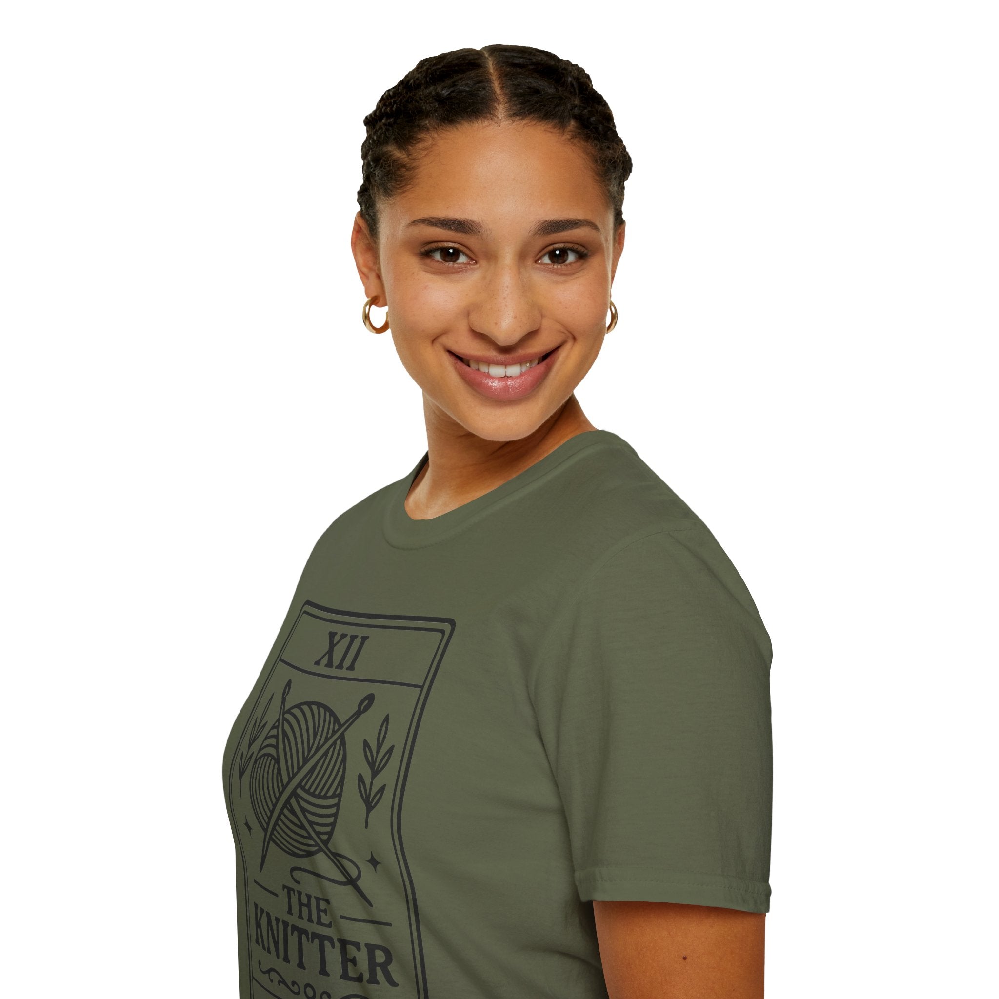 Knitter Shirt Tarot Card, Knitting Gift, Yarn Lover Shirt, Knitting Lover Tee, Knit Gift Idea, Craft Shirt, Knitter Aesthetic
