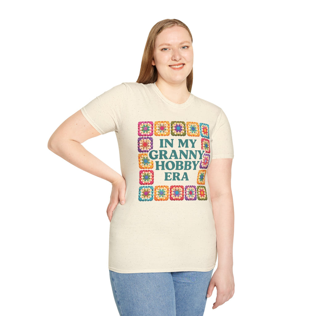 In My Granny Hobby Era Shirt, Crochet Shirt Funny, Yarn Lover Gift, Knitting Crochet Tee, Craft Humor Shirt, Crochet Aesthetic