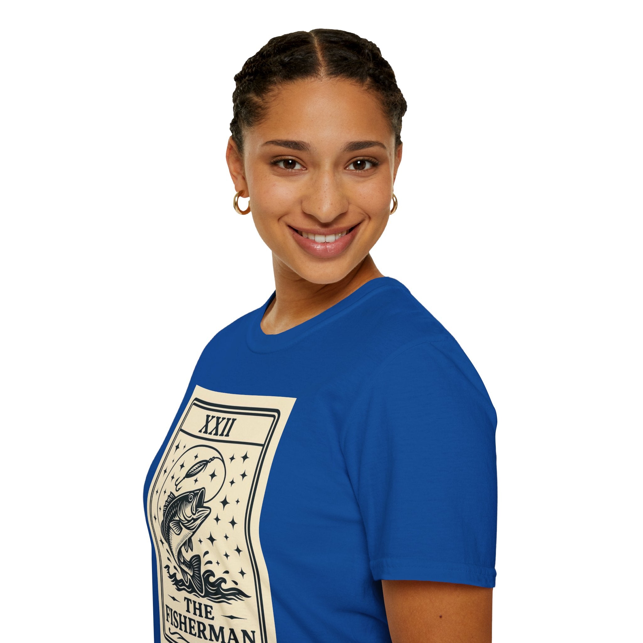 The Fisherman Tarot Card T-Shirt | Fish Illustration, Nautical Fishing Tee