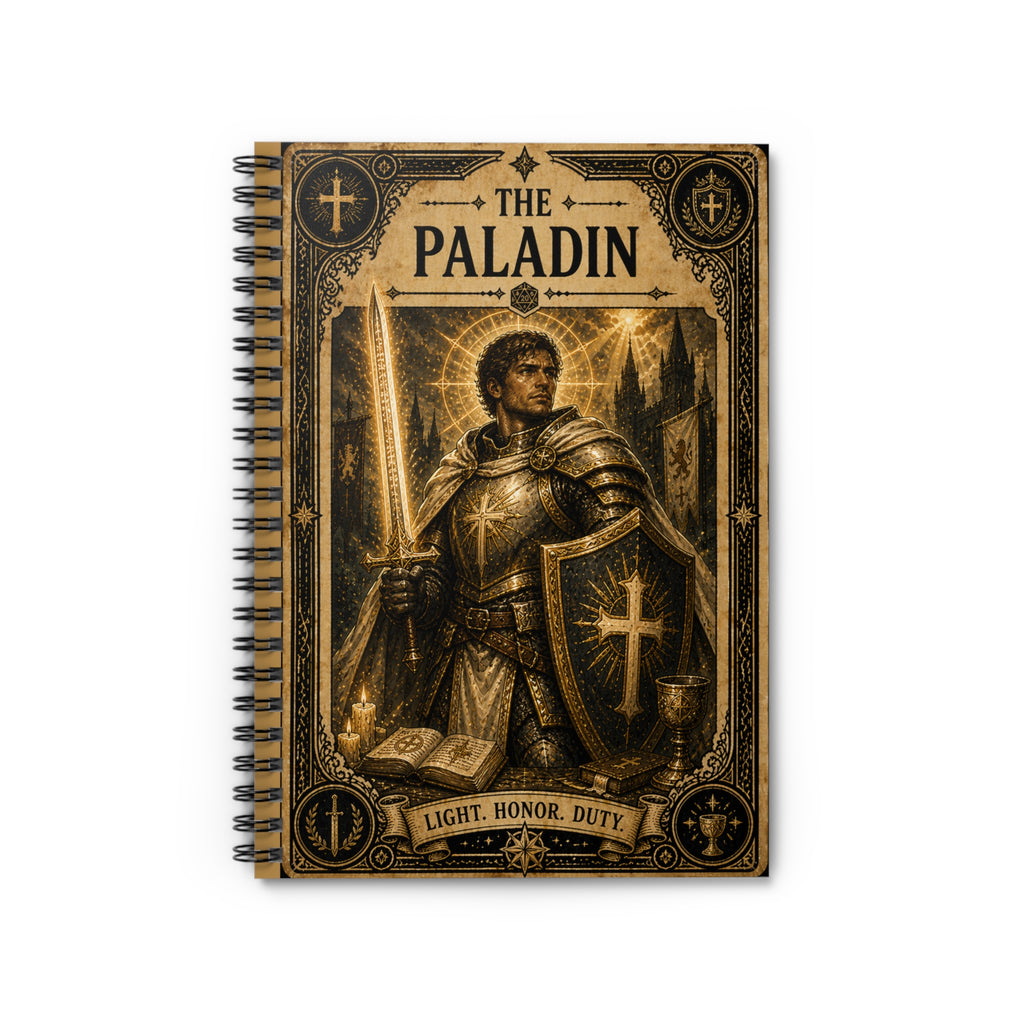 The Paladin notebook | Spiral Notebook, Ruled Lined, Fantasy Knight Cover