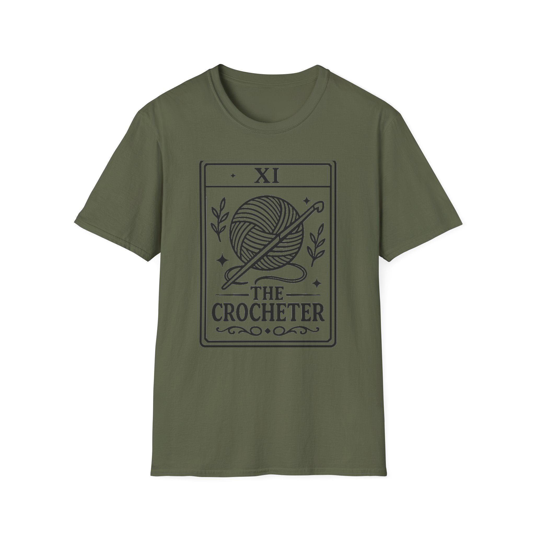 The Crocheter T-Shirt | Yarn Ball & Hook Illustration, Crochet Lover Tee