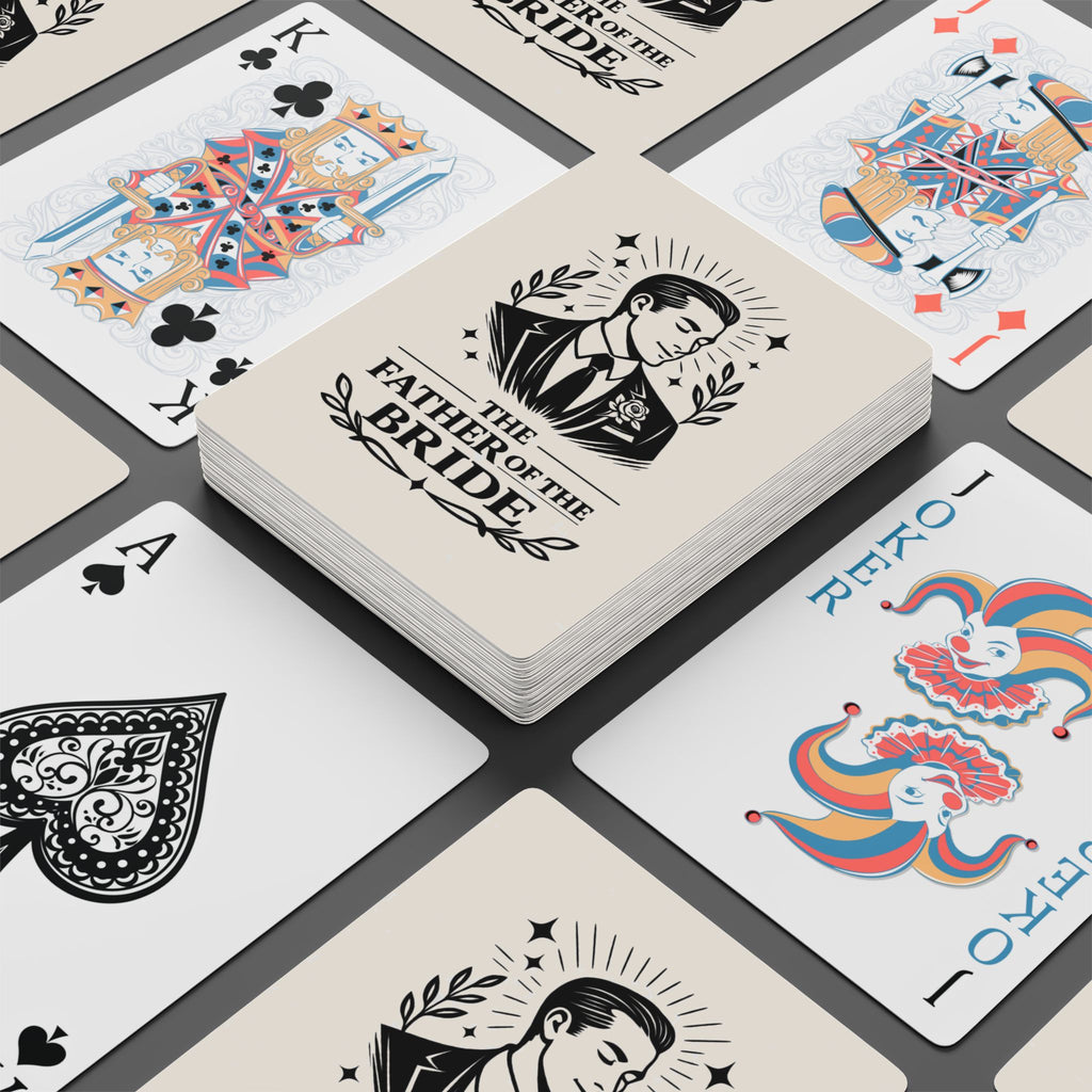 Father of the Bride Poker Playing Cards | Wedding Groomsmen Deck