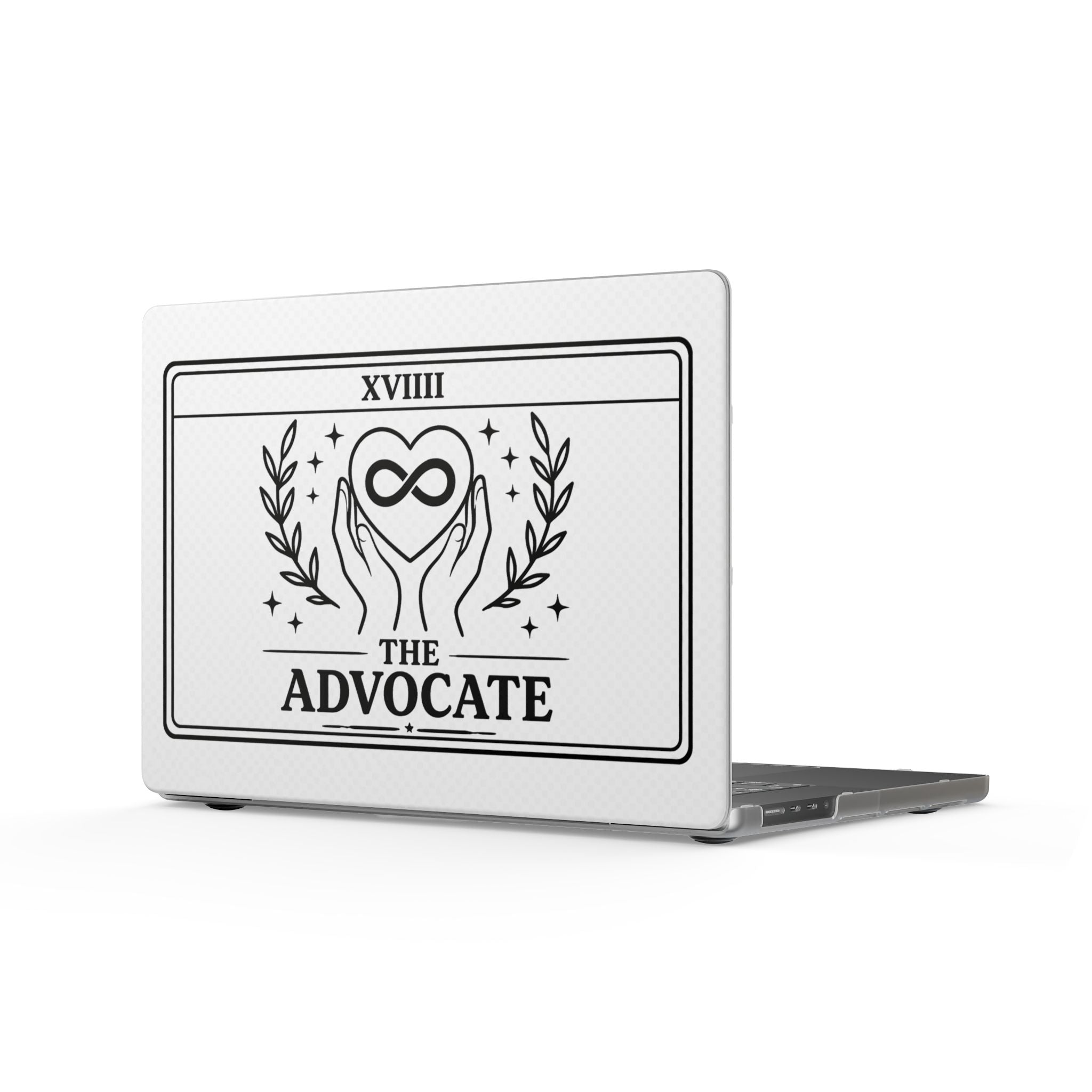 The Advocate Tarot Style Infinity Heart MacBook Case | Matte Laptop Case