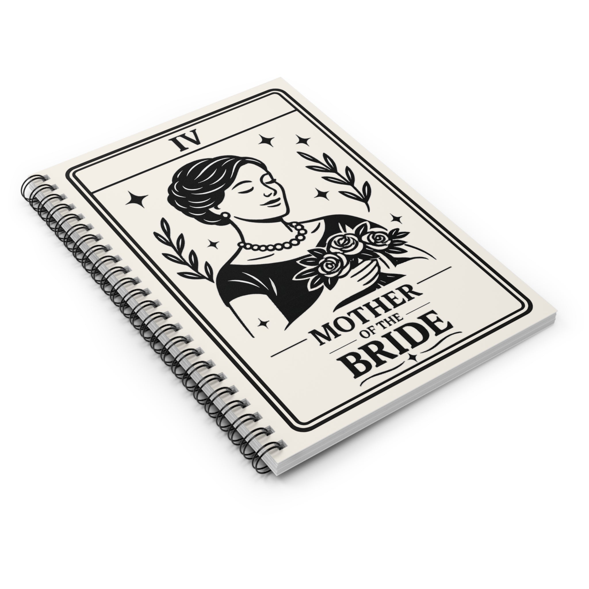 Mother of the Bride Spiral Notebook | Tarot Card Style Ruled Journal