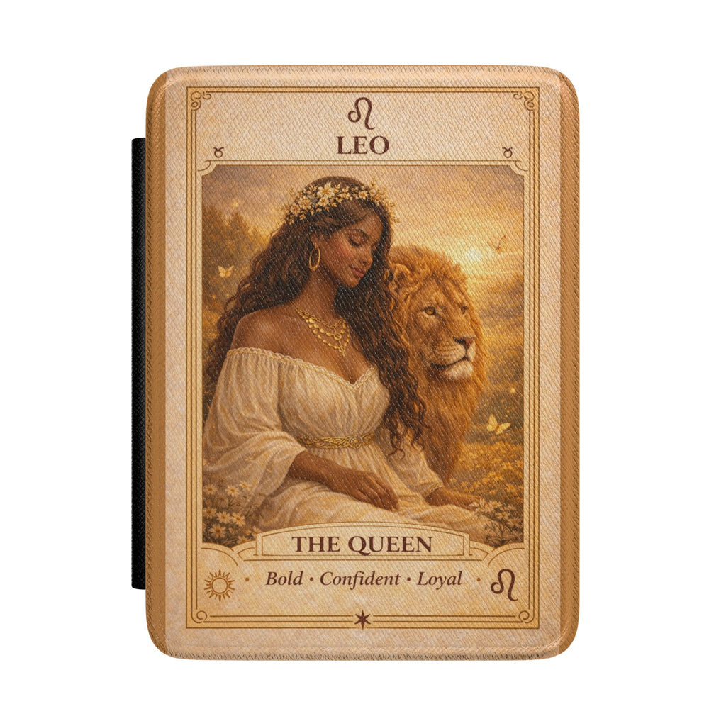 Leo The Queen Tarot Art Kindle Case | Zodiac Astrology Tablet Sleeve