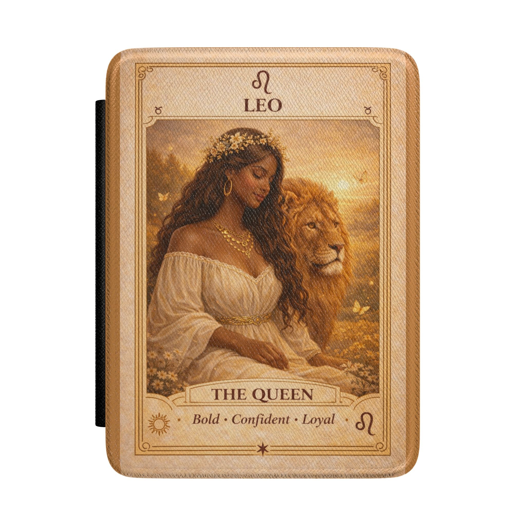 Leo The Queen Tarot Art Kindle Case | Zodiac Astrology Tablet Sleeve