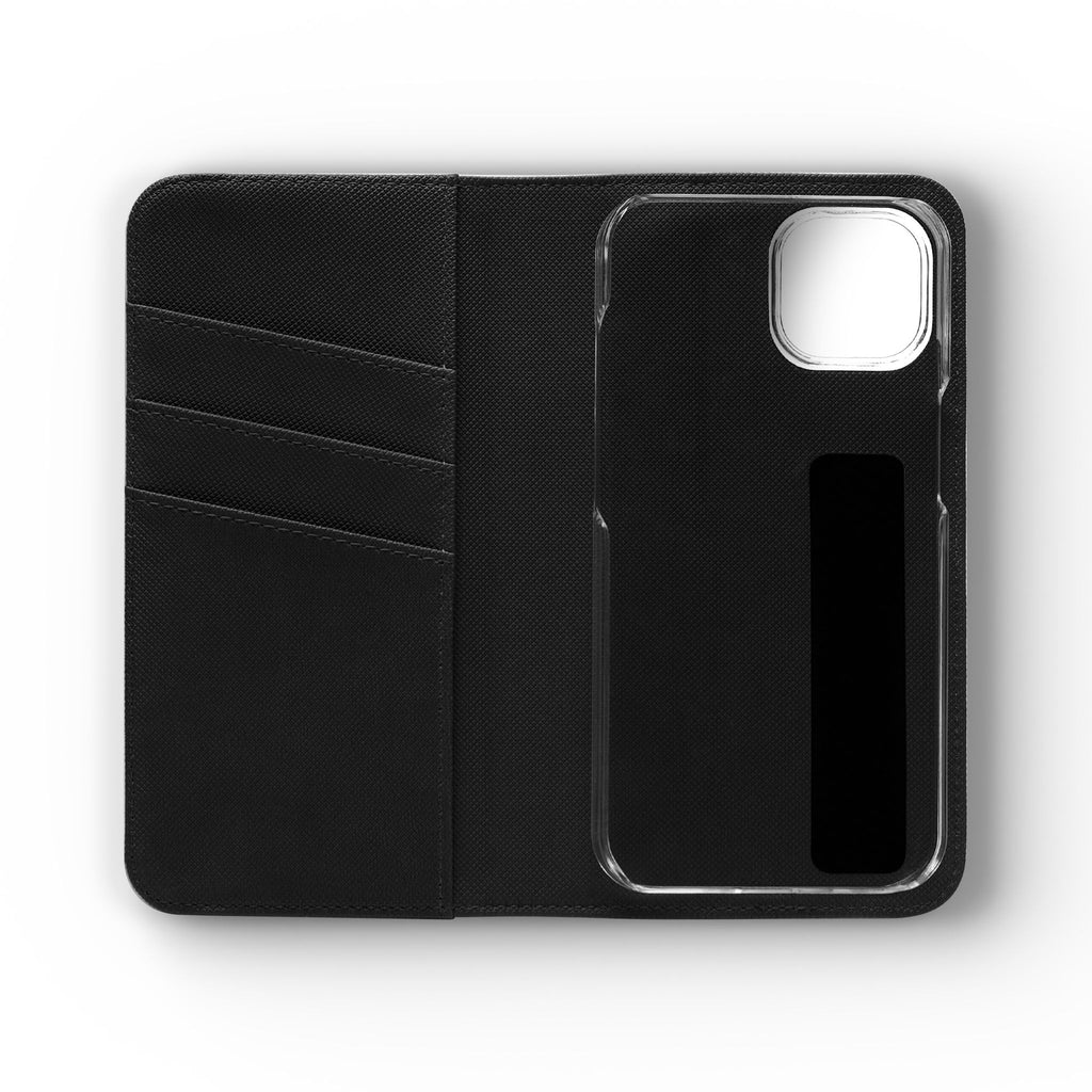 Blueberry Watercolor Pattern Flip Case | Phone Wallet, Card Slots