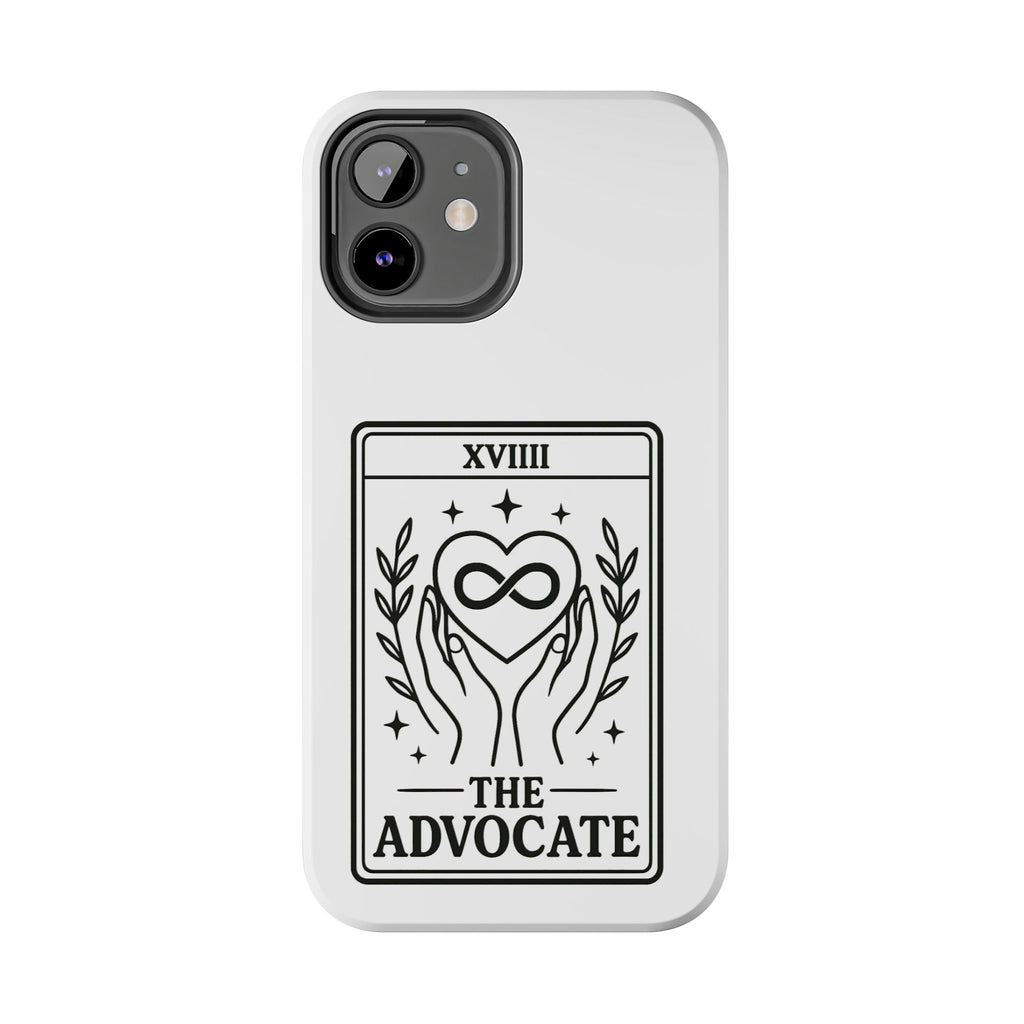 The Advocate tarot card Phone Case | infinity heart hands design