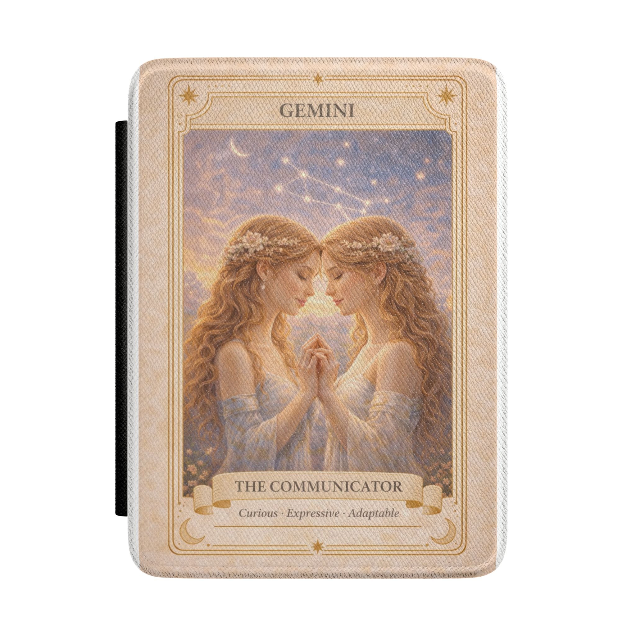 Gemini Tarot The Communicator Kindle Case | Zodiac Astrology Kindle Cover