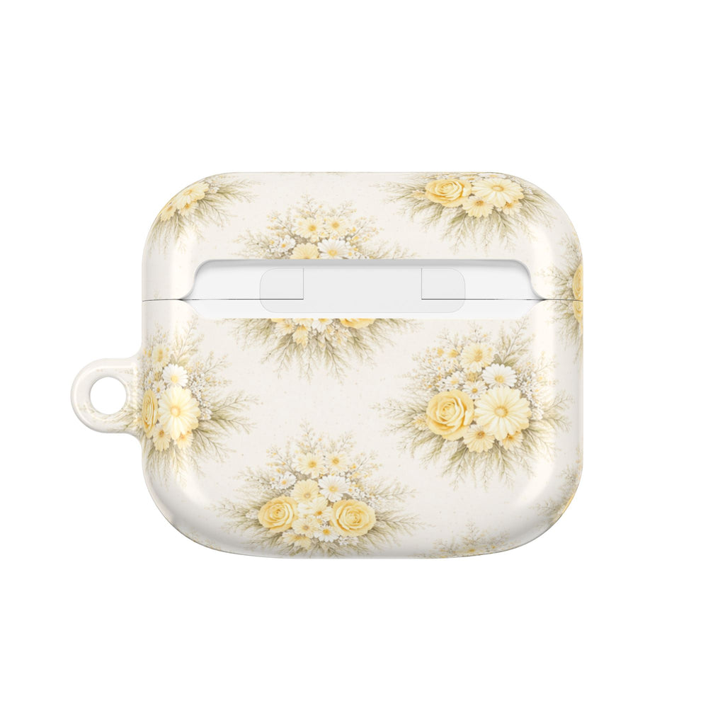 Yellow Rose Bouquet AirPod Case | Vintage Floral Pattern