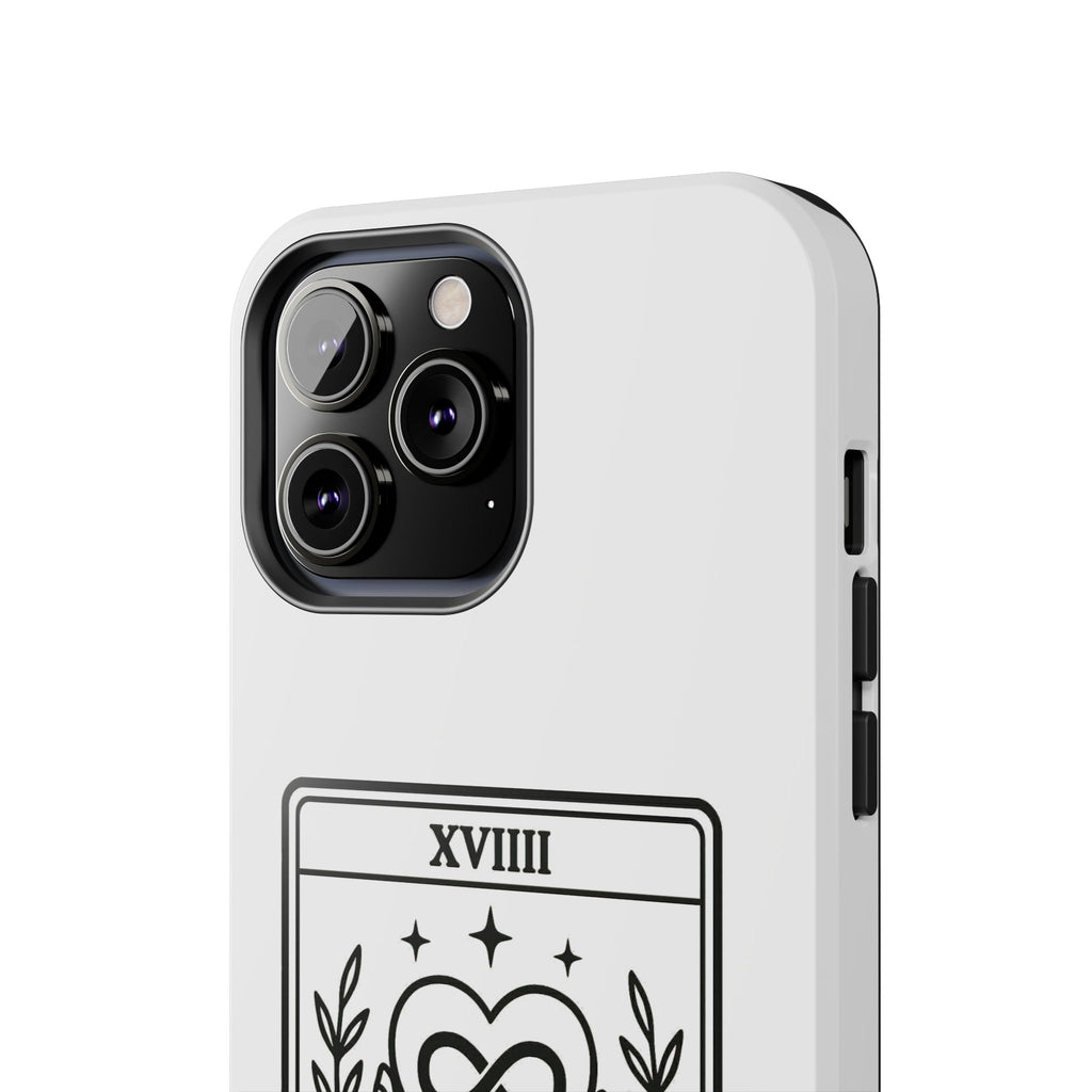 The Advocate tarot card Phone Case | infinity heart hands design