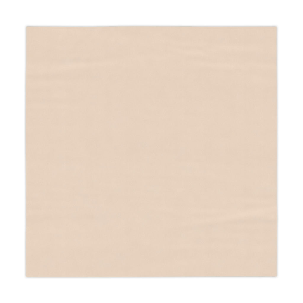 Solid Beige Tablecloth | Square Table Linen, Neutral Dining Decor