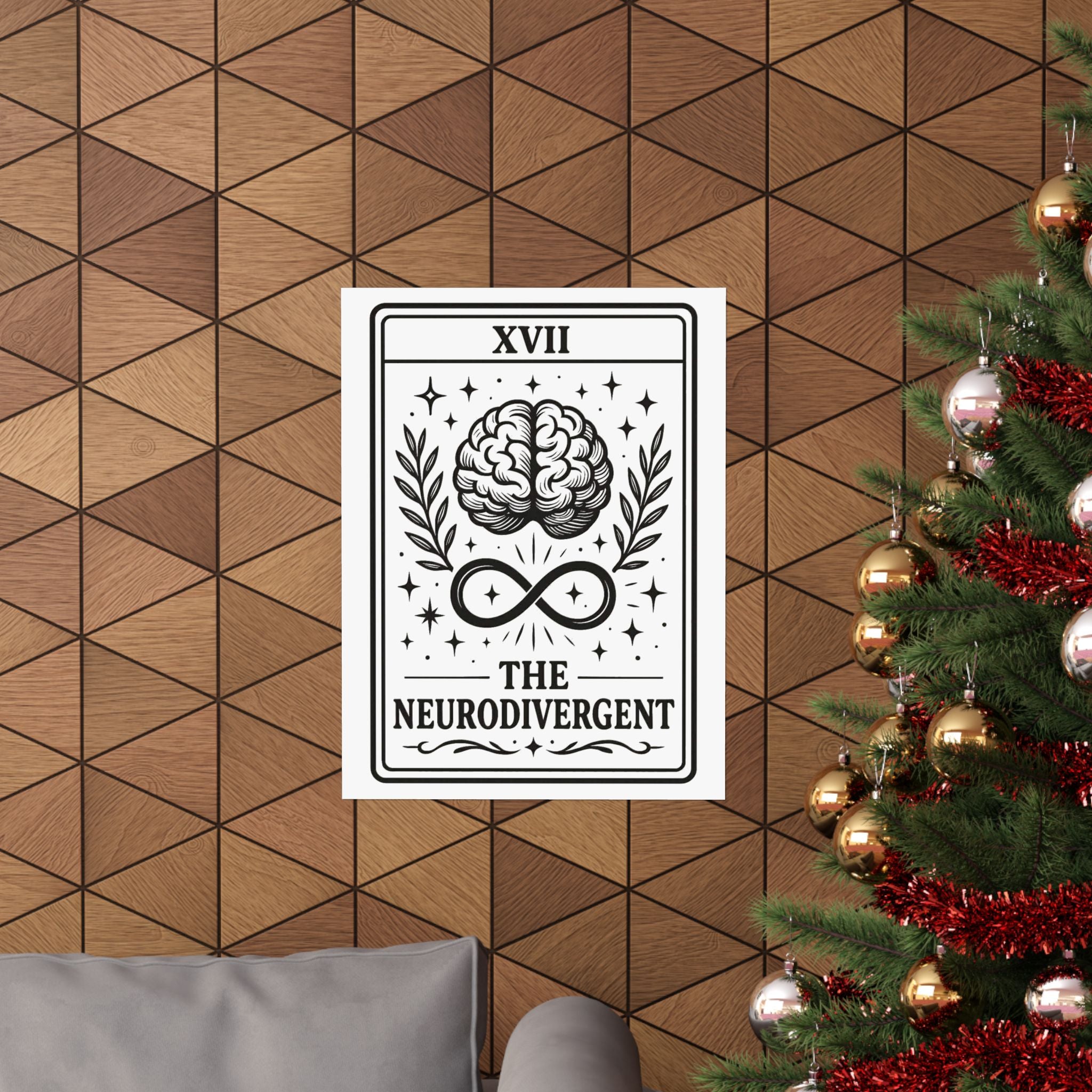 Neurodivergent Tarot Art Poster | Matte Vertical Poster