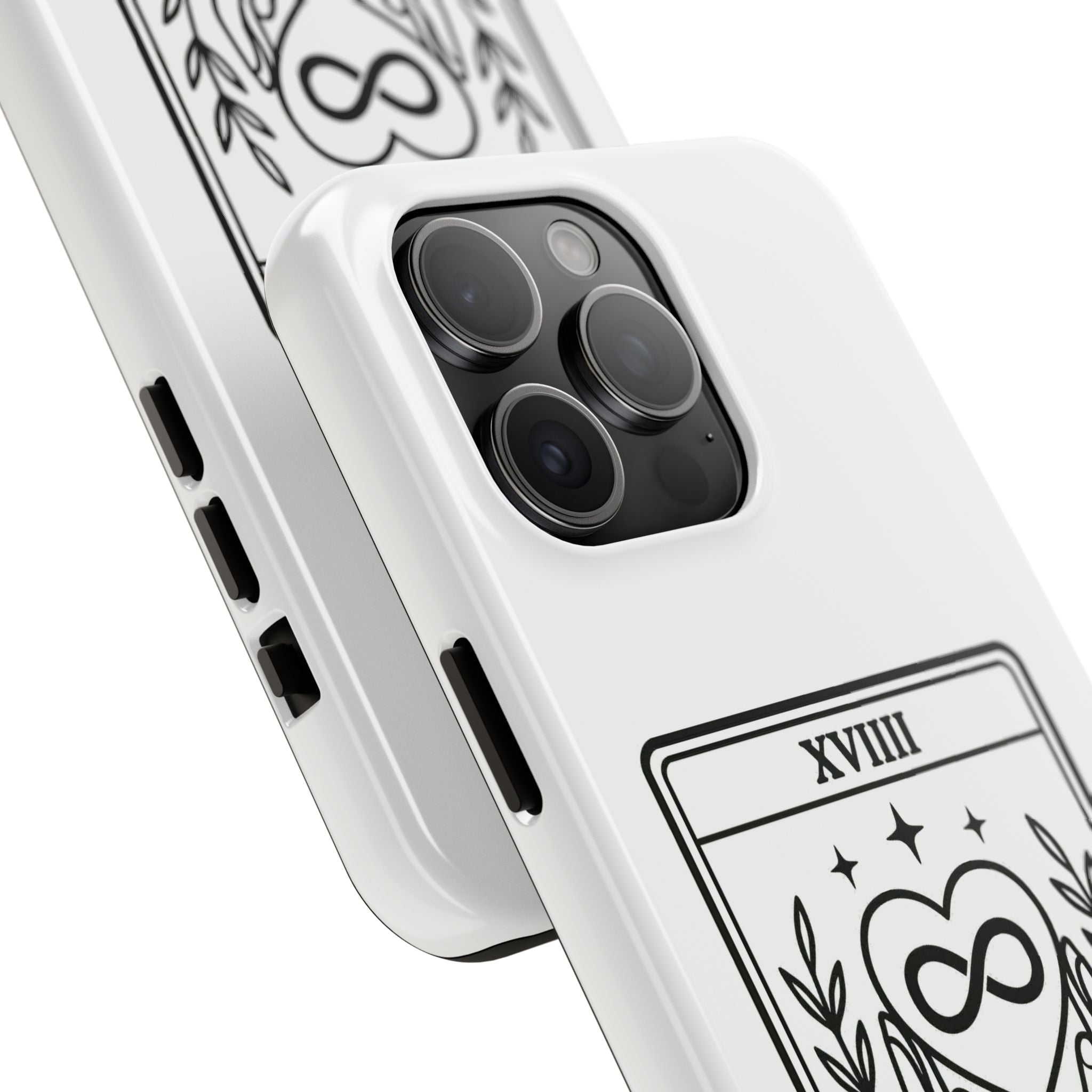 The Advocate tarot card Phone Case | infinity heart hands design
