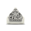 The Bookworm Crest Bean Bag Chair Cover | Literary Emblem, Reading Room Decor