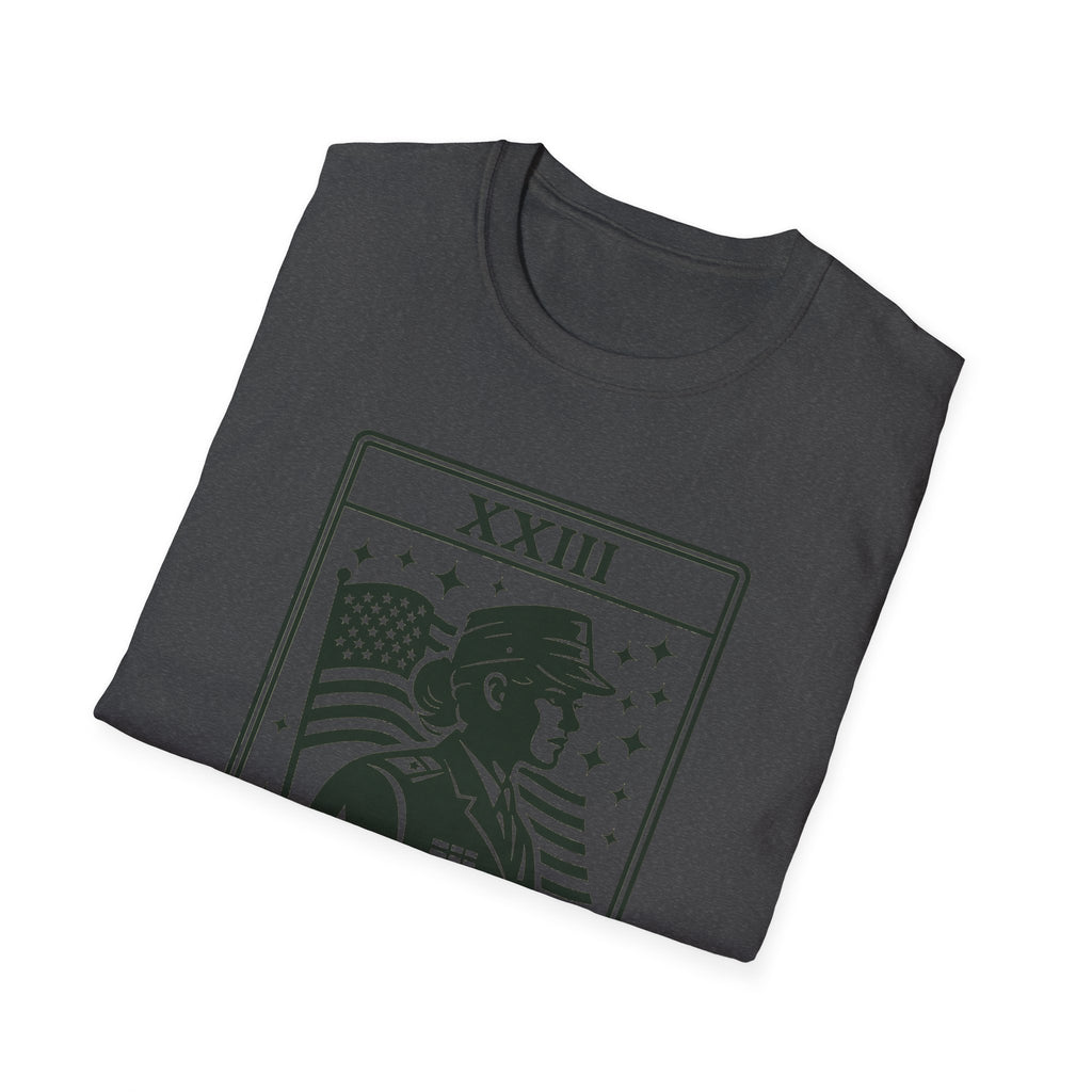 Female Veteran Shirt Tarot Card, Woman Veteran Gift, Military Woman Shirt, Patriotic Tee for Women, Veteran Gift Idea, USA Pride Shirt