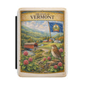The State of Vermont Illustration Kindle Case | Covered Bridge, Flag, Bird, Scenic Landscape