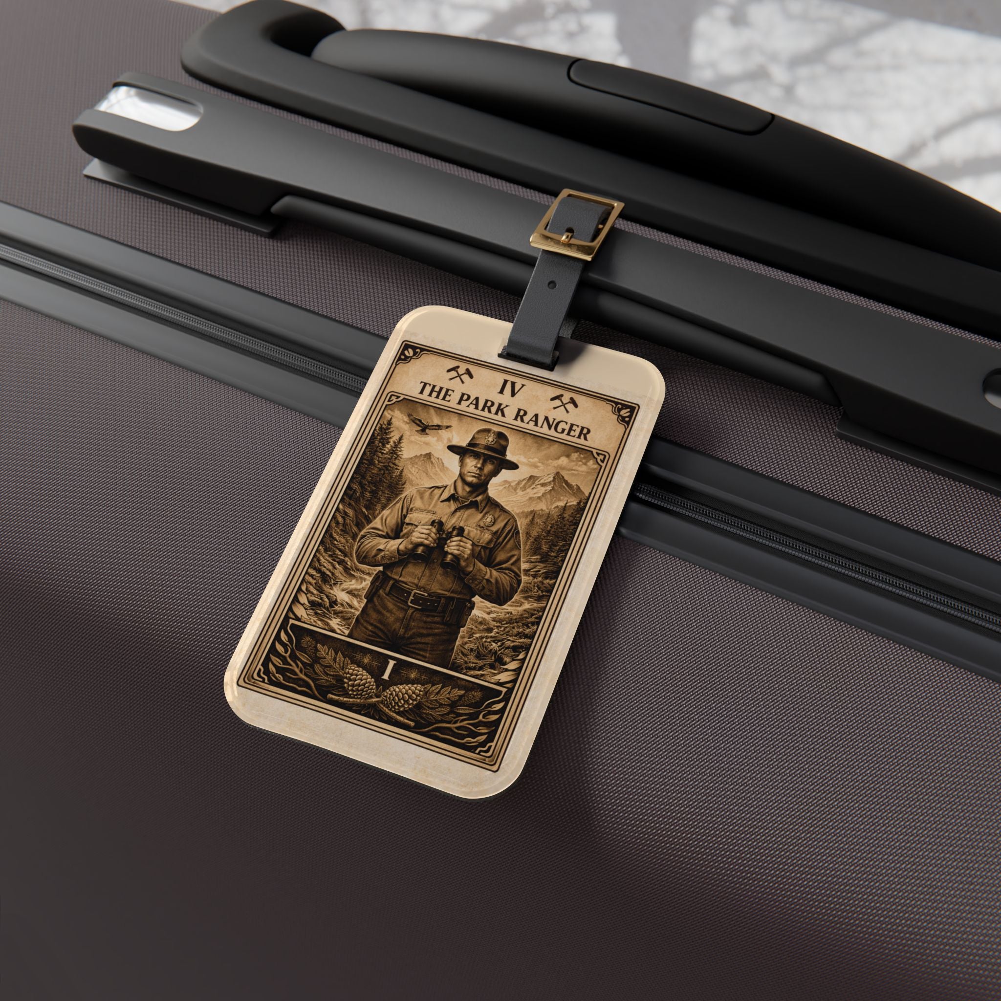 The Park Ranger Luggage Tag | Vintage National Park Illustration
