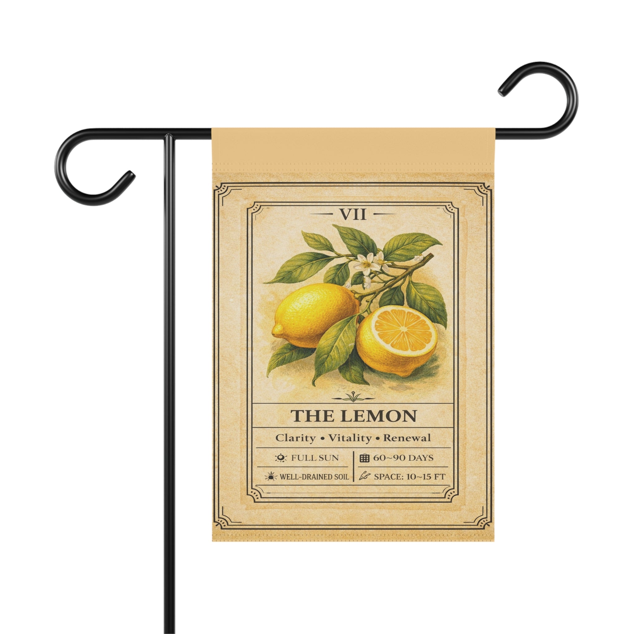 Vintage Lemon Botanical Garden Banner | House Flag