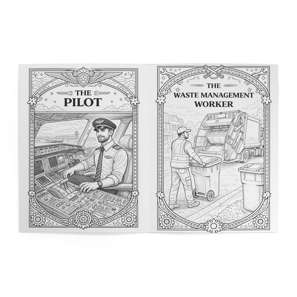 Blue Collar Coloring Book, Coloring Book | Skilled Trades Illustrations