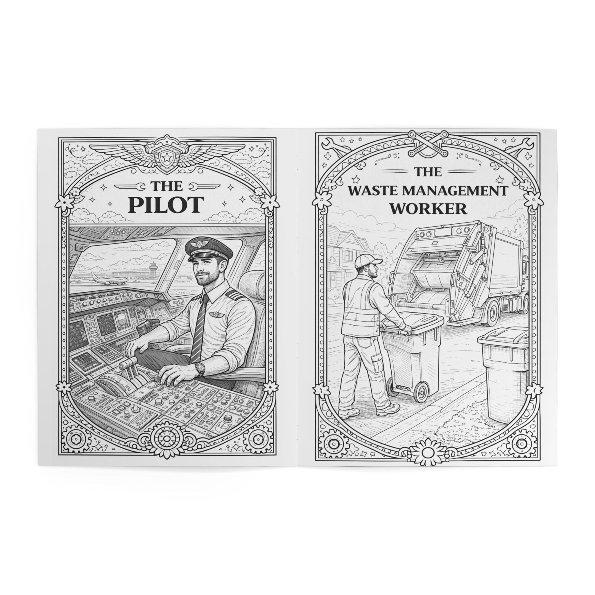 Blue Collar Coloring Book, Coloring Book | Skilled Trades Illustrations