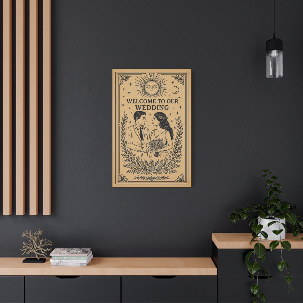 Welcome to Our Wedding Canvas Sign