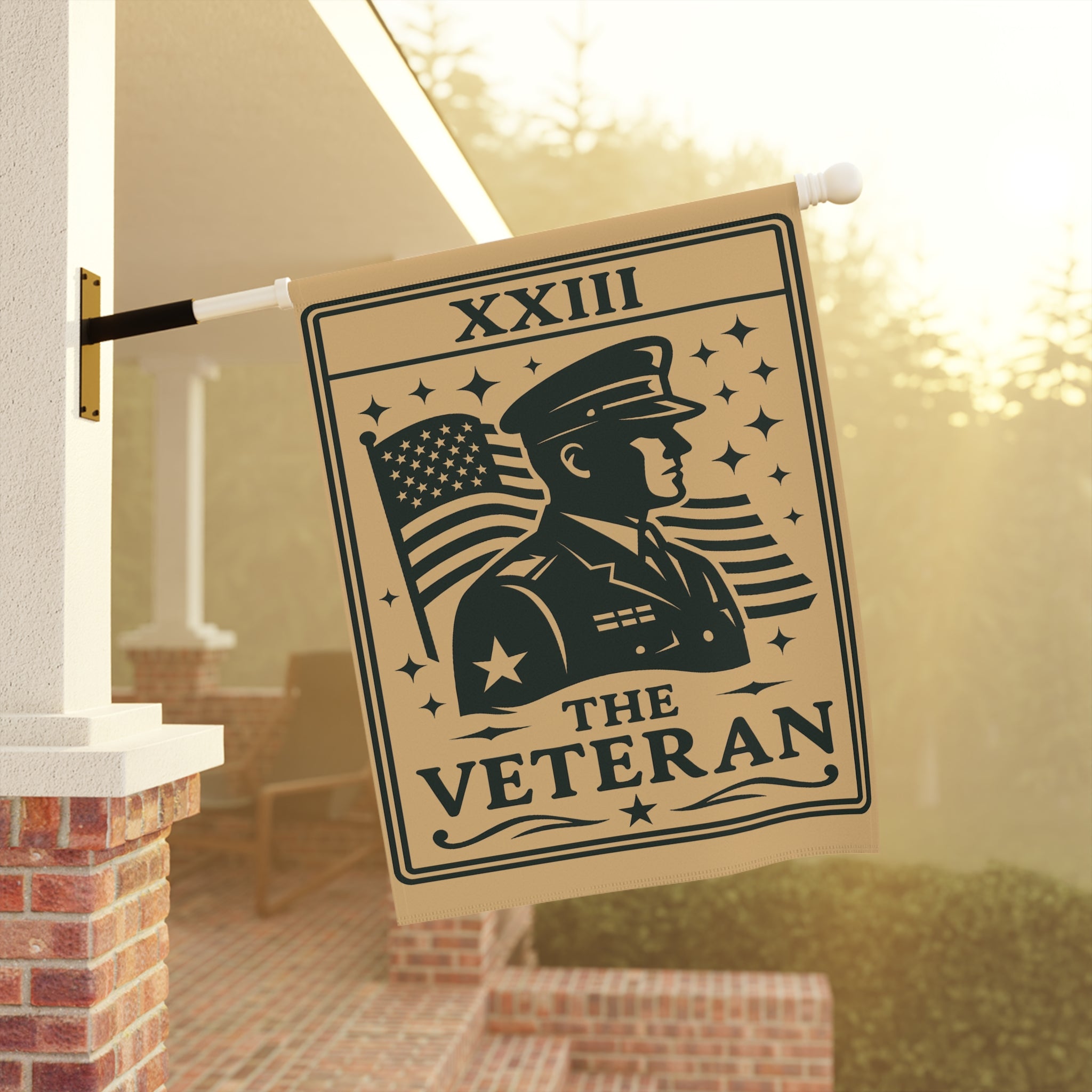 The Veteran Garden Flag | House Banner, Patriotic Military Design