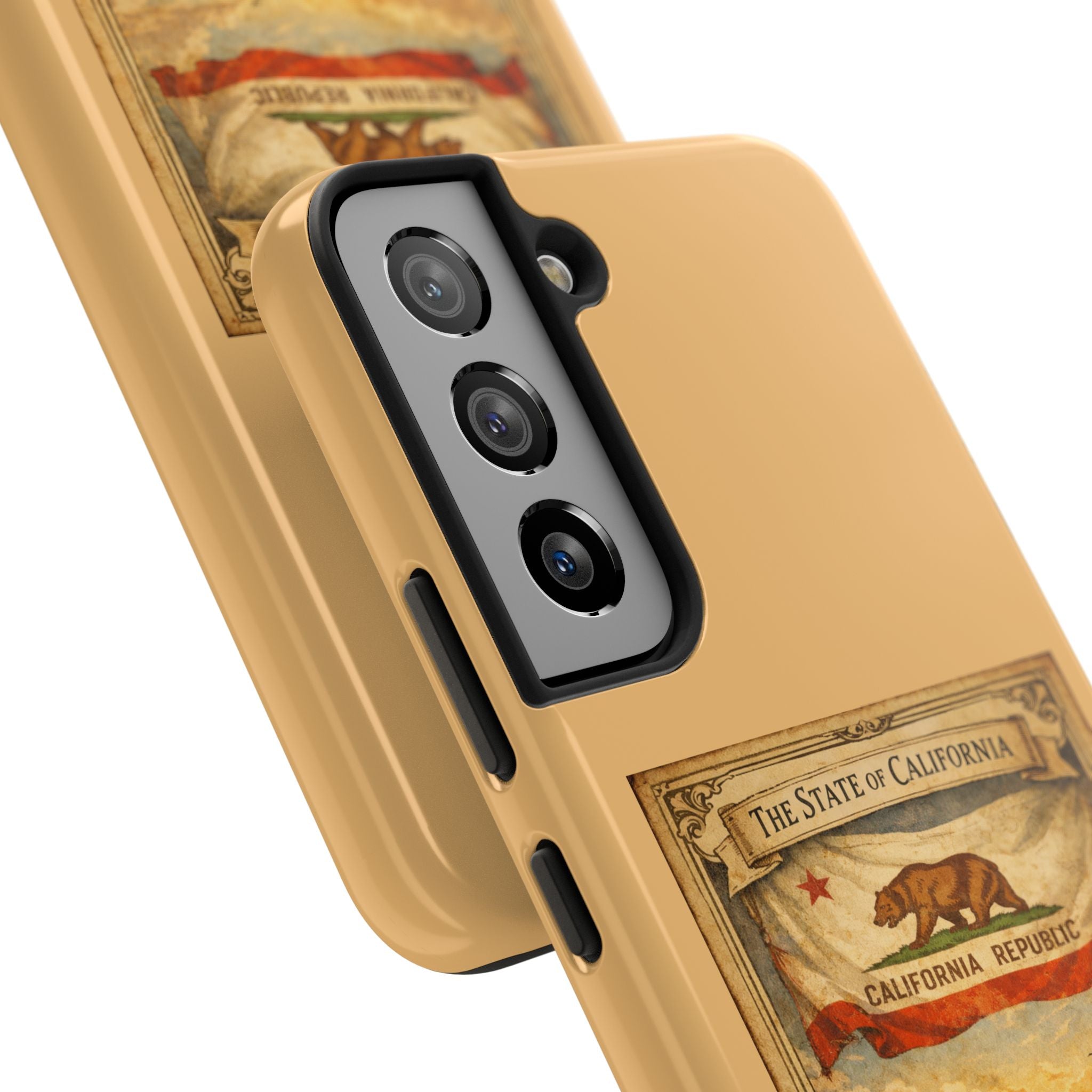 California Republic Vintage Poster phone case | Poppy Coast Sunset tough case