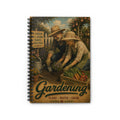 Gardening Couple Illustration Spiral Notebook | Ruled Journal, Plant Water Grow