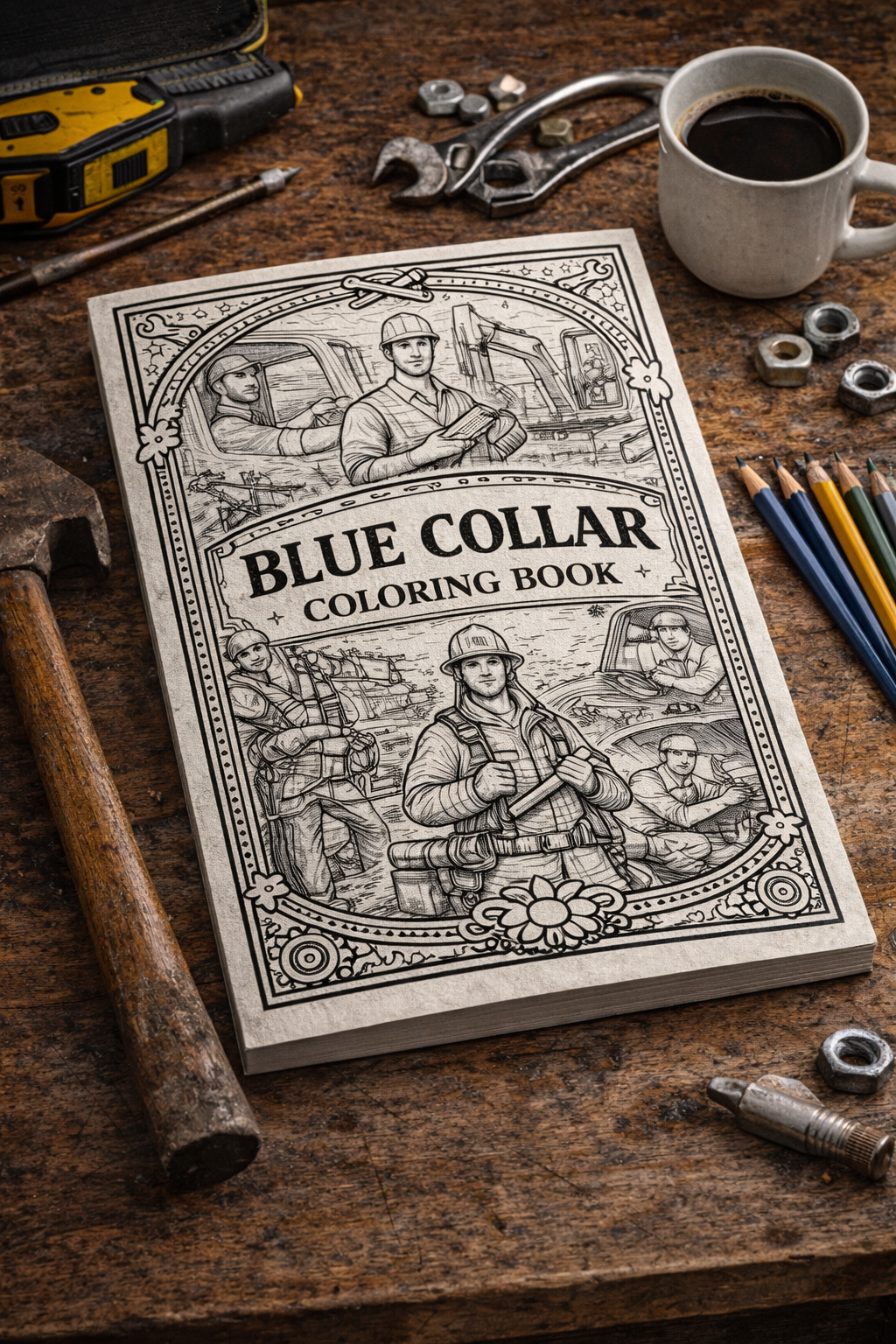 Blue Collar Coloring Book, Coloring Book | Skilled Trades Illustrations