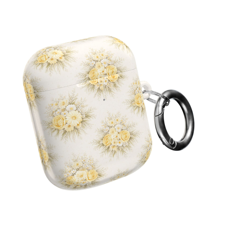 Yellow Rose Bouquet AirPod Case | Vintage Floral Pattern