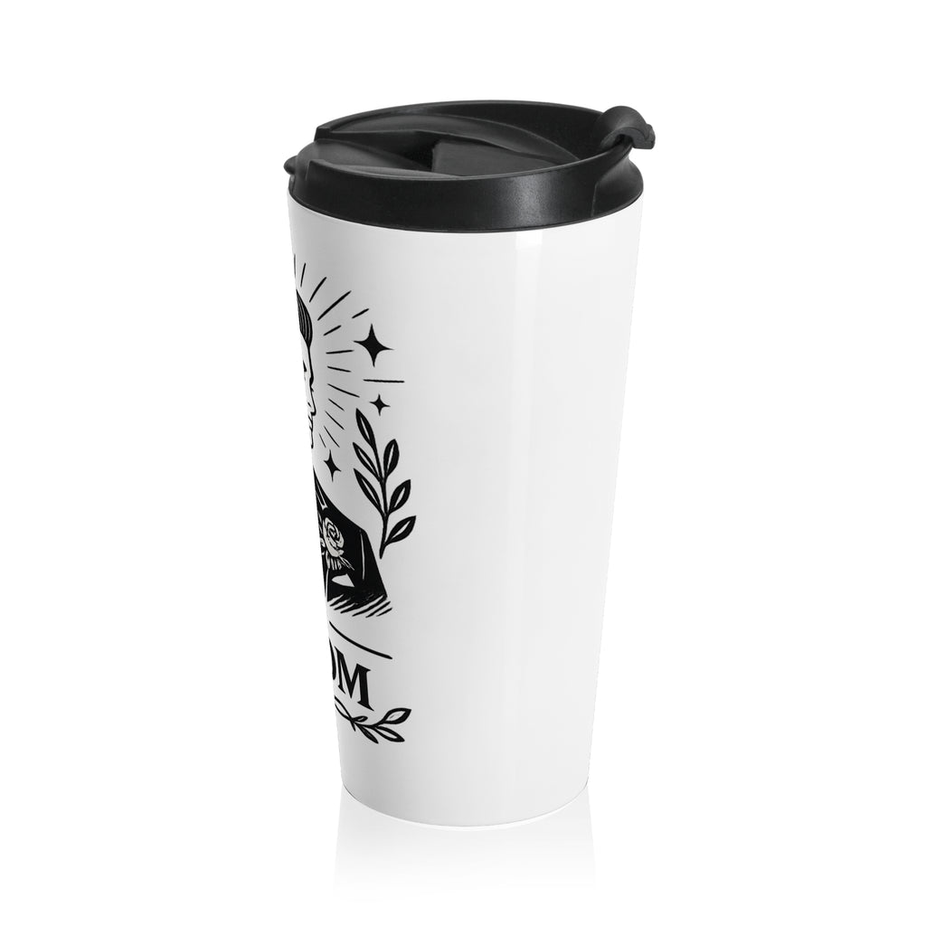 The Groom illustration travel mug | Wedding groom stainless steel tumbler