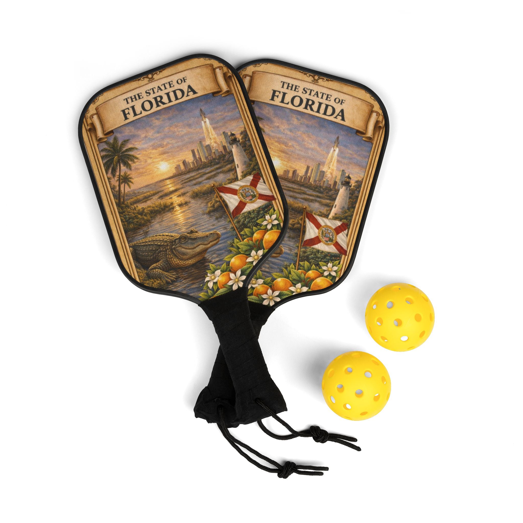 Florida State Scenic Pickleball Paddle Set | Pickleball Kit
