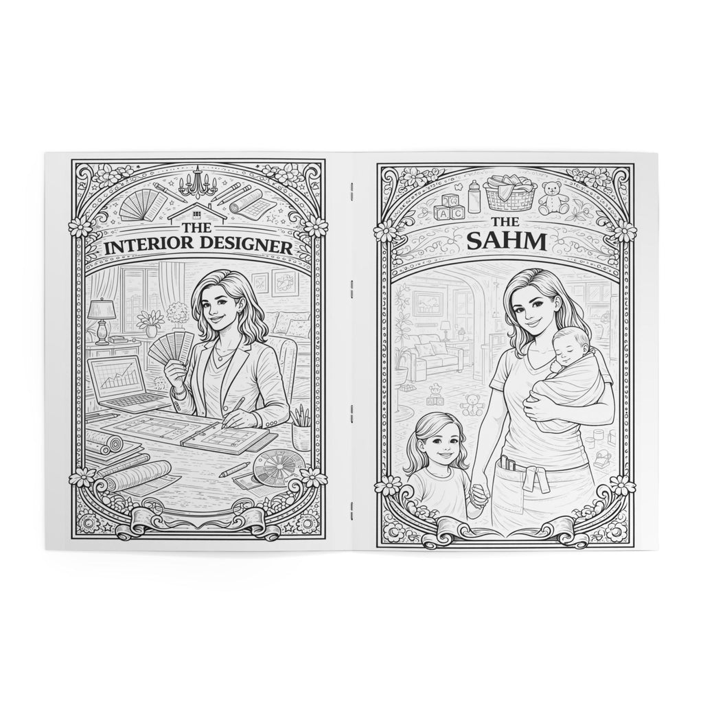 Women at Work Coloring Book | Careers Adult Coloring Book