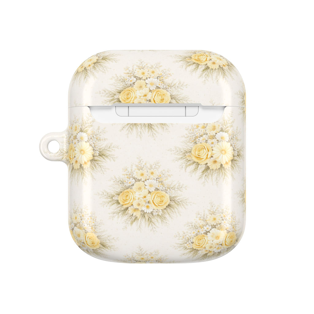Yellow Rose Bouquet AirPod Case | Vintage Floral Pattern