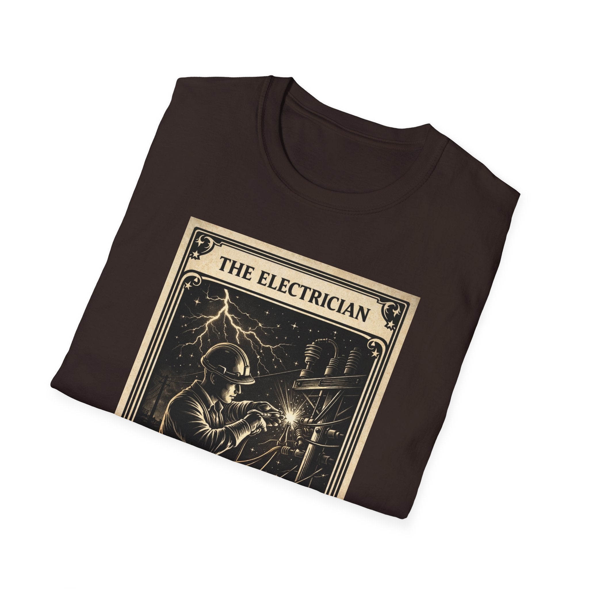 Electrician Shirt Tarot Card, Lineman Electrician Gift, Electrician Tee, Blue Collar Shirt, Electrician Gift Idea, Trade Worker Shirt