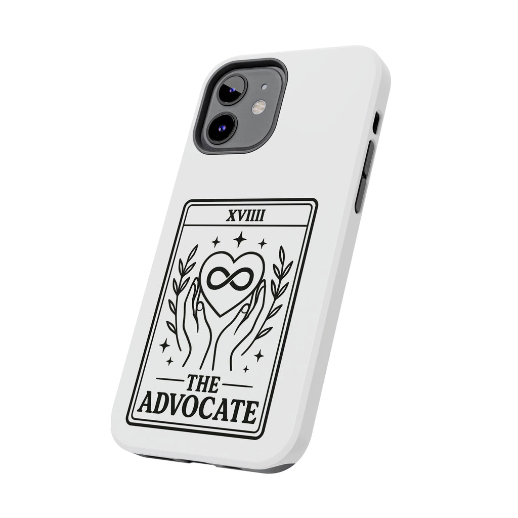 The Advocate tarot card Phone Case | infinity heart hands design